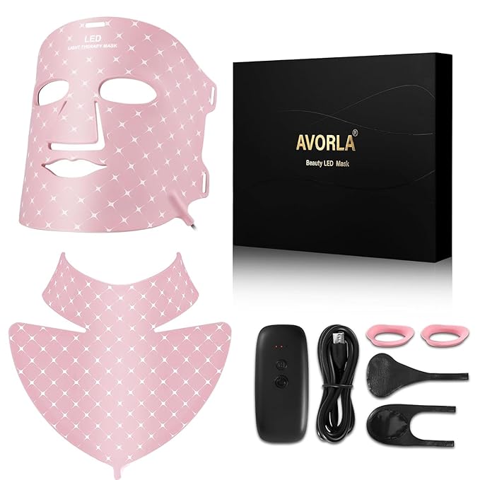 Avorla Beauty LED Silicone Facial Treatment Mask 7-Color