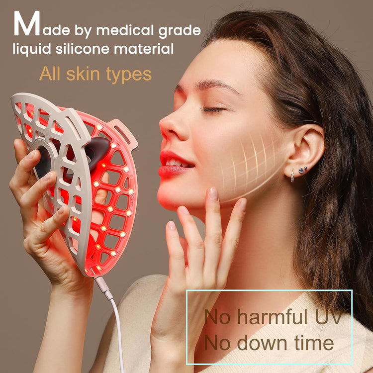 Avorla Beauty Led Liquid Silicon Light Therapy Facial Mask